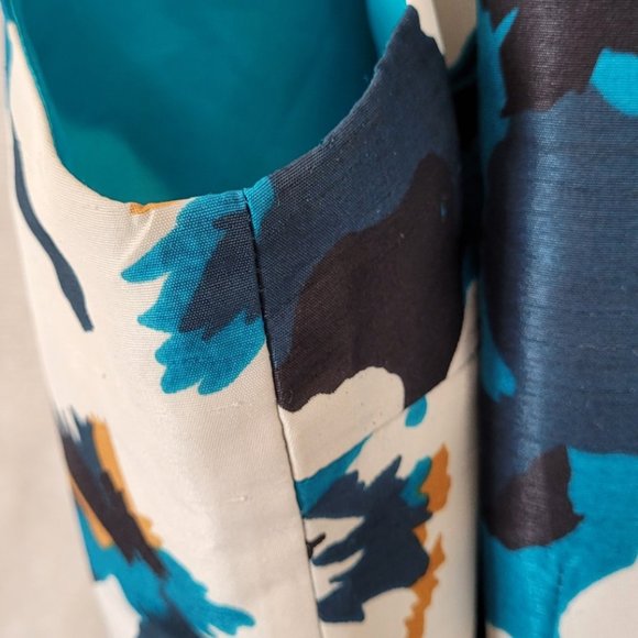 VINTAGE Oscar de la Renta Floral Silk Dress - Picture 4 of 5